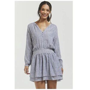 Velvet Heart Remmy Linen Blend Tiered Dress